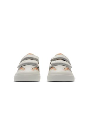 sneakers in pelle bianco BURBERRY KIDS | 8089231B9368